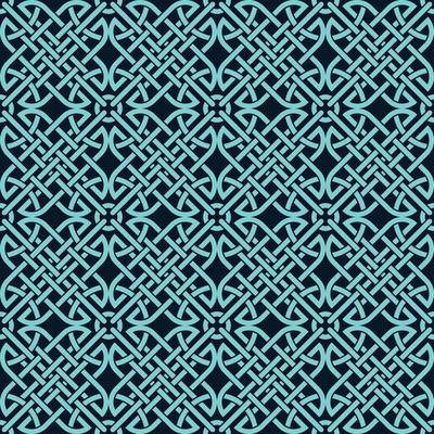 Celtic Knot Inspired Seamless Pattern Background