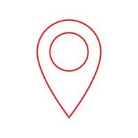 Travel Map pin sign location vector icon