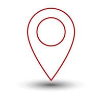 Travel Map pin sign location vector icon