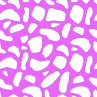 patrón sin costuras con manchas abstractas sobre un fondo rosa. vector