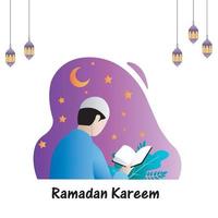 vector de ramadán kareem