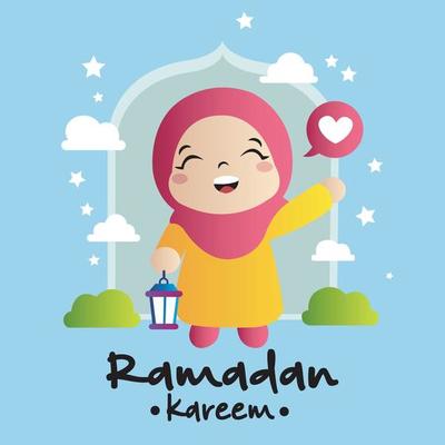ramadan greeting card illustrator
