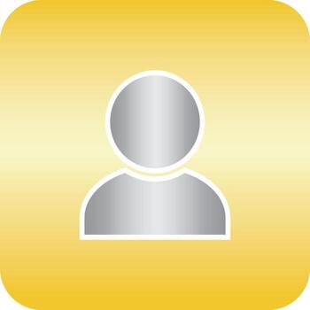 This image is an icon design for an phone application with a gold theme with vector image shapes
