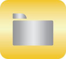 This image is an icon design for an phone application with a gold theme with vector image shapes