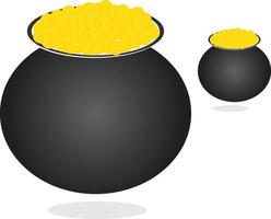 illustration of a pot with a background vector