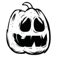 Pumpkin Line Art vector