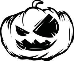 arte lineal de calabaza vector