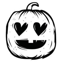 Pumpkin Line Art vector