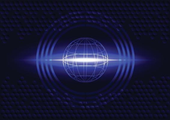 Tech circle background