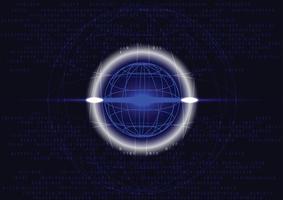 Tech circle background vector