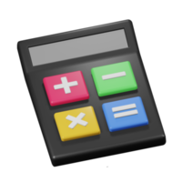 calculadora, 3d, icono png