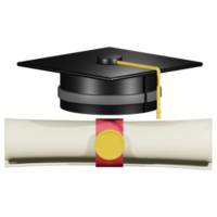 diploma uitreiking 3d icoon png