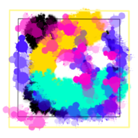 abstrait aquarelle multi couleur avec des taches png