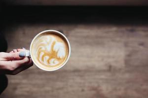 beautiful picture of a latte photo