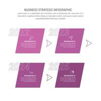 Editable Business Strategic Infographic Illustration vector