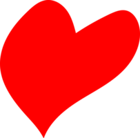 Decorative heart doodle png