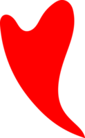 Decorative heart doodle png