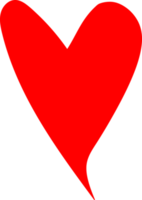 Decorative heart doodle png