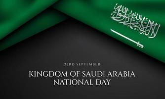 diseño de fondo del día nacional del reino de arabia saudita. vector