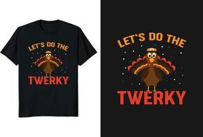 Let's do the turkey thanksgiving t-shirt design with beautiful turkey vector