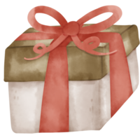 Aquarell Weihnachtsgeschenk png