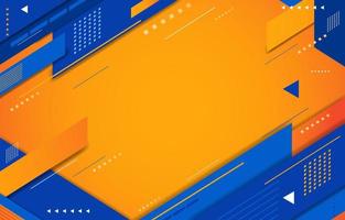 Geometric Blue and Orange Background vector