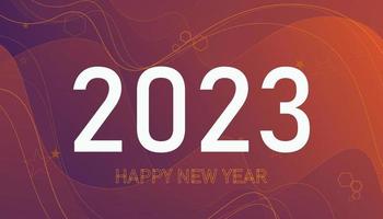 2023 año nuevo. feliz año nuevo 2023. 2023 diseño vectorial. Ilustración de diseño de texto 2023. 2023 fondo abstracto. vector
