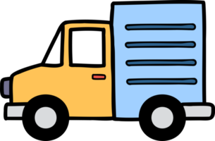 Hand Drawn truck illustration png