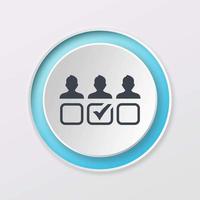 Play button white color assign user digital design logo icon