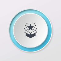 play button white color new product design logo icon photo