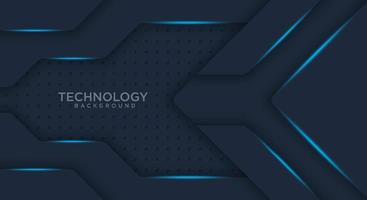 Abstract blue light and black with dots mesh design modern futuristic technology background vector illustration.