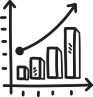 Hand Drawn graph illustration png