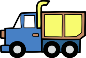 Hand Drawn truck illustration png