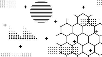 Abstract flat geometric background vector