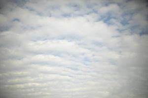 Clouds in sky. White clouds in summer. Summer weather. photo