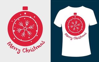 Merry Christmas t-shirt design with editable vector