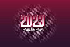 2023 vector logo design, with 3d effect and halftone background