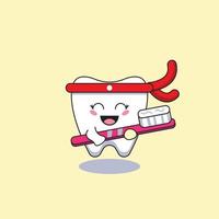 ninja tooth icon vector illustration