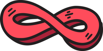 Hand Drawn infinity sign illustration png