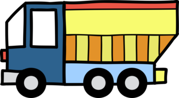 Hand Drawn truck illustration png