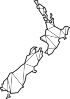 mosaik- trianglar Karta stil av ny själland. png