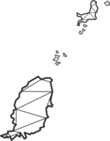 triangles de mosaïque style de carte de la grenade. png