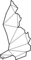 Mosaic triangles map style of Liechtenstein. png