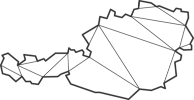 Mosaic triangles map style of Austria. png