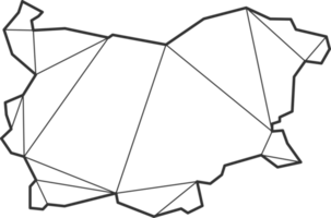 triangles de mosaïque style de carte de la bulgarie. png