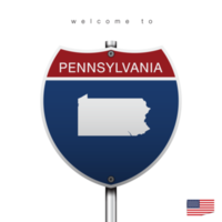 Sign Road America Style with state of American png