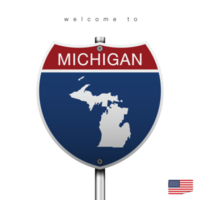 Sign Road America Style with state of American png