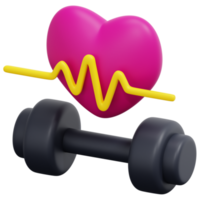 fitness gym 3d render icon illustration png