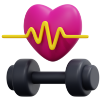 fitness gym 3d render icon illustration png
