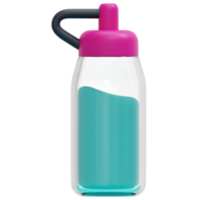 bottle 3d render icon illustration png